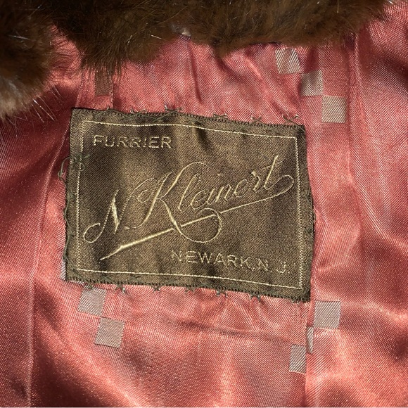 Luxurious 60s Vintage Mink Fur Stole Capelet Pockets Shawl - Picture 9 of 16